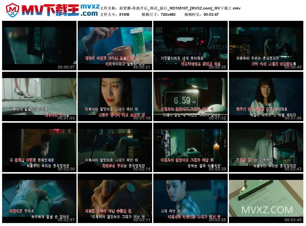 赵贤雅-你离开后_韩语_流行_MD105107